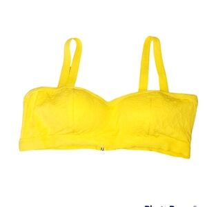 Time and Tru NWT Missy Contemporary Swim Top with Adjustable Straps Yellow 831